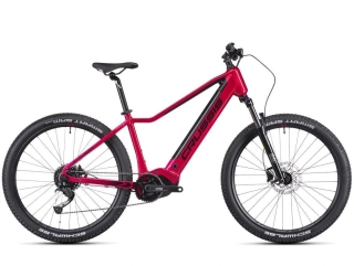 Crussis e-Guera 7.10-M 2025 - horské elektrokolo dámské 27,5"- 720 Wh (20 Ah) - červená