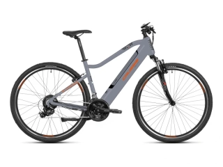 Crussis e-Cross 1.9-S 2025 - krosové elektrokolo 28" - 612 Wh (17 Ah) - šedá/červená