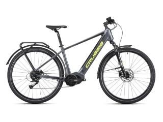 Crussis e-Gordo 7.10-M 2025 - trekingové elektrokolo 28" - 720 Wh (20 Ah) - šedá/žlurá