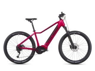 Crussis e-Guera 7.11 2026 - horské elektrokolo dámské 27,5"- 715 Wh (19,88 Ah) - růžovočervená